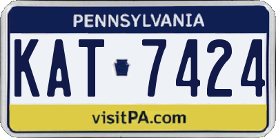PA license plate KAT7424