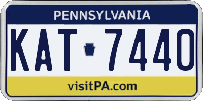 PA license plate KAT7440