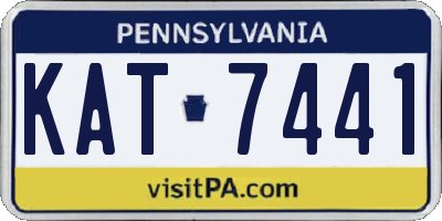 PA license plate KAT7441
