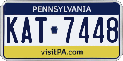 PA license plate KAT7448
