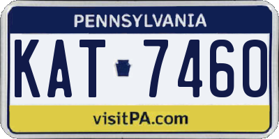 PA license plate KAT7460