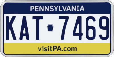PA license plate KAT7469