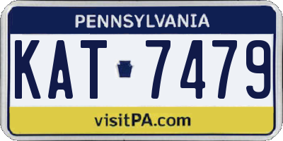 PA license plate KAT7479
