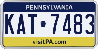 PA license plate KAT7483