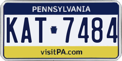 PA license plate KAT7484