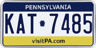 PA license plate KAT7485