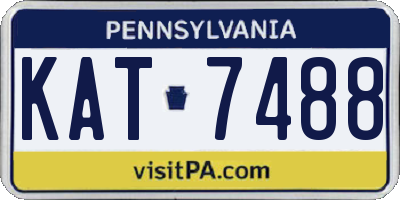 PA license plate KAT7488