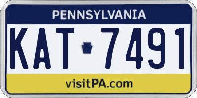 PA license plate KAT7491
