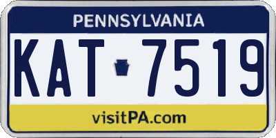 PA license plate KAT7519