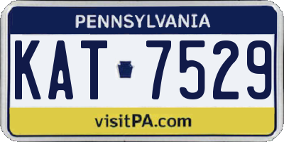 PA license plate KAT7529