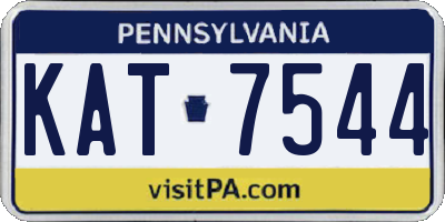 PA license plate KAT7544