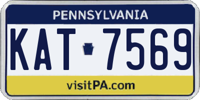 PA license plate KAT7569