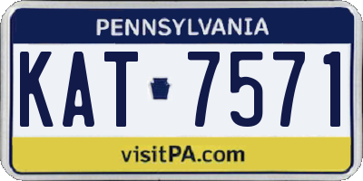 PA license plate KAT7571