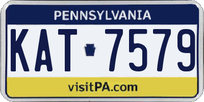 PA license plate KAT7579