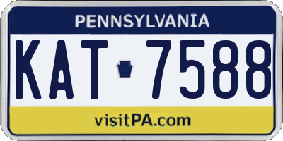 PA license plate KAT7588