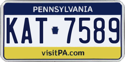 PA license plate KAT7589