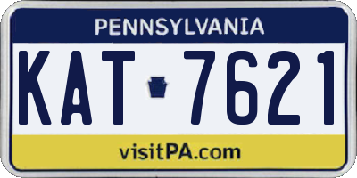 PA license plate KAT7621