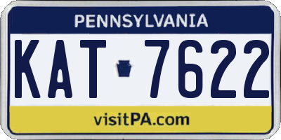 PA license plate KAT7622