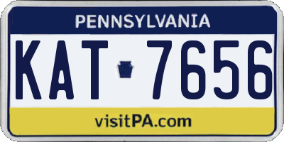 PA license plate KAT7656
