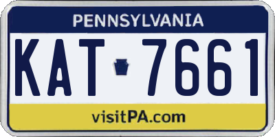PA license plate KAT7661