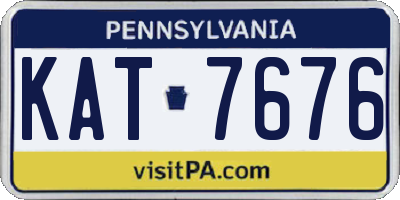 PA license plate KAT7676