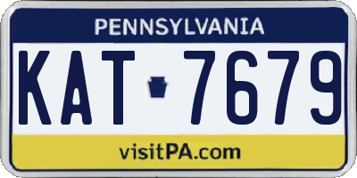 PA license plate KAT7679