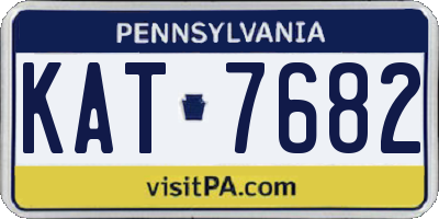 PA license plate KAT7682