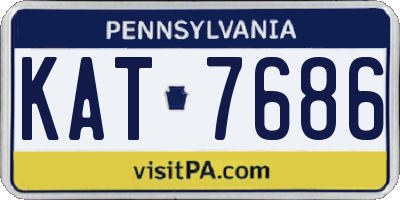 PA license plate KAT7686