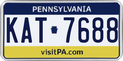 PA license plate KAT7688