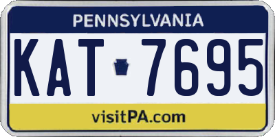 PA license plate KAT7695