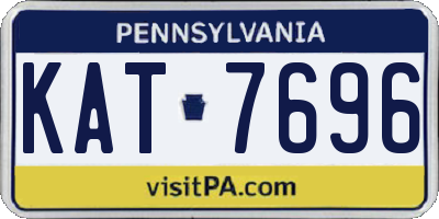 PA license plate KAT7696