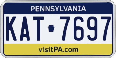 PA license plate KAT7697