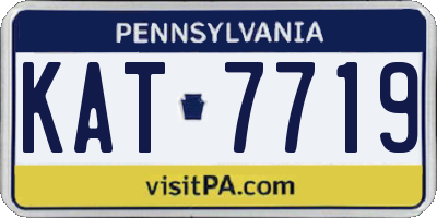 PA license plate KAT7719