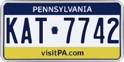 PA license plate KAT7742