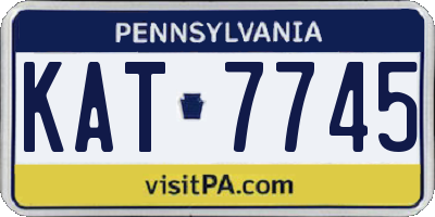 PA license plate KAT7745