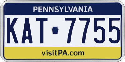 PA license plate KAT7755