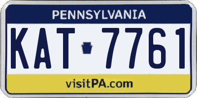 PA license plate KAT7761