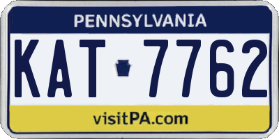 PA license plate KAT7762