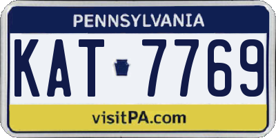 PA license plate KAT7769
