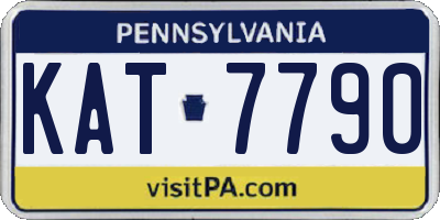 PA license plate KAT7790