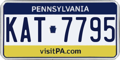 PA license plate KAT7795