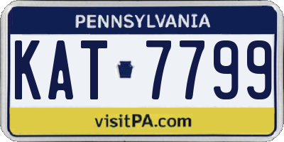 PA license plate KAT7799