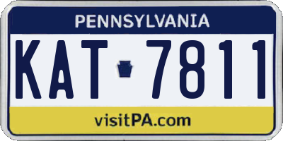 PA license plate KAT7811