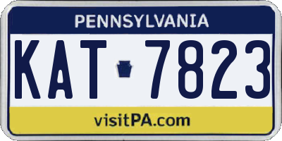 PA license plate KAT7823