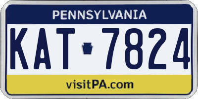 PA license plate KAT7824