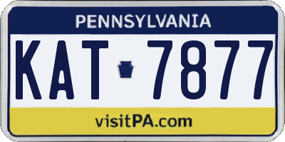 PA license plate KAT7877
