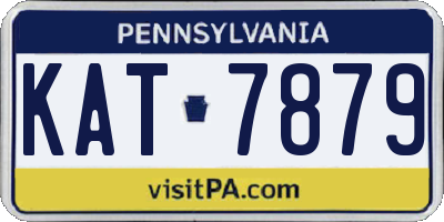 PA license plate KAT7879