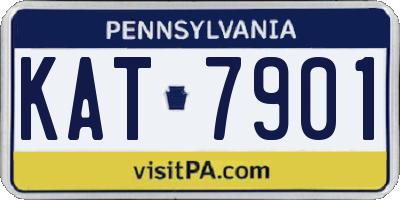 PA license plate KAT7901