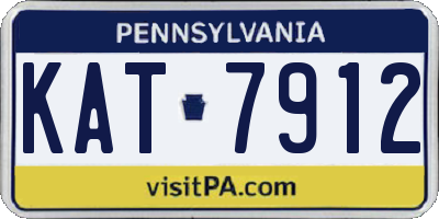 PA license plate KAT7912