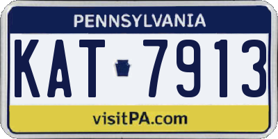 PA license plate KAT7913